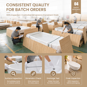 <span class=keywords><strong>Baignoire</strong></span> en surface solide avec surface réparable et ponnable pour l'entretien durable des hôtels, les projets commerciaux et la vente en gros - Product Image 5