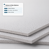 Plaque de plafond en fibres minérales ignifuge, résistante à l'humidité et au desserrage, format 2x2 pieds, panneau acoustique dissimulé pour centres commerciaux, bureaux et hôtels