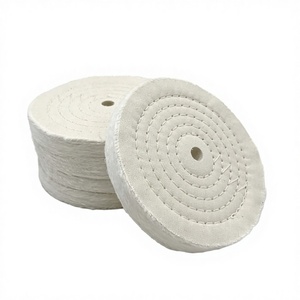 Tampons de polissage en laine extra épais de 6 pouces (70 plis) pour meuleuse d'établi avec trou de montage de 1/2 po - Product Image 4