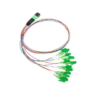 Fabrikant Mpo/Mtp Patchkabel Tak 12 Lc Apc 0.9Mm Staartjes Breakout Glasvezel Patchcord Fanout Multi-core Kabel