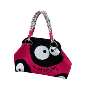 Bolso Tote de Poliéster Tejido con Diseño Retro de Pata de Gallo, Bolso Tipo Dumpling, Bolso de Hombro, Versátil, Casual, Urbano, Sencillo, Venta al Por Mayor de Fábrica - Product Image 5