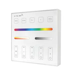 New Arrivals 3V 4-zone Rgbcct White Wall Touch Panel Switches Remote Led Remote Control Rgb Remote Control