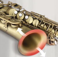 Saxophone alto Eb vintage professionnel de qualité supérieure en laiton, fabriqué en usine, avec finition résistante à la rouille et étui de haute qualité