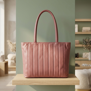 Pochette de luxe en cuir marron pour femme avec fermeture éclair, grande capacité 3L+, étanche, sangle amovible, légère et durable - Product Image 4