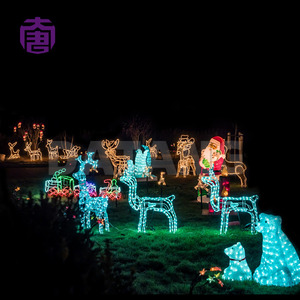 Luz Decorativa con Motivo de Trineo de Renos Navideños para Fotografías, Áreas Temáticas de Invierno y Decoración Interactiva de Paisajes Festivos - Product Image 2