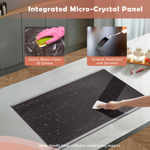 Table de cuisson à induction 5000W, 2 brûleurs, encastrable, plaque vitrocéramique, cuisinière à induction multifonction, cuisinière à fondue - Product Image 6
