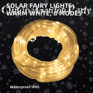 Wholesale Price IP65 Waterproof Outdoor Solar Christmas <b>Lights</b> Warm White <b>Copper</b> <b>Wire</b> String with 8 Modes - Product Image 3