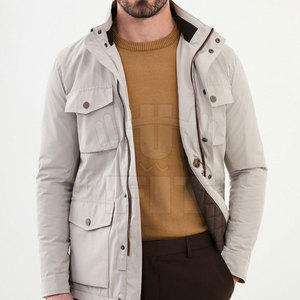 Streetwear personnalisé pour hommes Vêtements d'extérieur à manches longues de haute qualité Veste en coton Vestes cargo utilitaires à plusieurs poches - Product Image 4