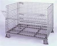 XZY Paniers de rangement pliables personnalisés en treillis métallique d'acier, paniers de manutention en fer, chariots de tri pour coursiers, cages de stockage