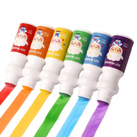 Kit d'art de marqueurs de peinture à pois 6 couleurs 18mm Washable Bingo Dot Marker Pack Non-Toxic Drawing Toys