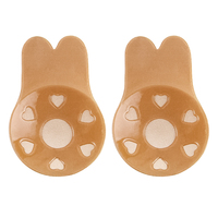 Soutien-gorge adhésif en silicone de qualité supérieure, réutilisable, à oreilles de lapin, pour robes de mariée sans bretelles et dos nu en V profond, vente en gros