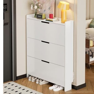 Zapatero de Tablero de Densidad para Sala de Estar, Simple, Económico, Multicapa, Antipolvo, Moderno, Modular, para Hotel, Apartamento - Product Image 5
