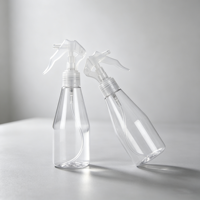 Bouteille vide en plastique PET transparente recyclée de 150 ml pour pulvérisateur d'air frais, recharge de désinfectant stérile de 200 ml, avec pompe à gâchette à brume fine pour la peau