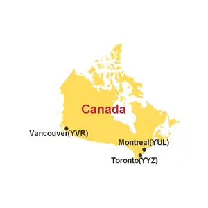 การขนส่งทางทะเลระหว่างประเทศอัตราการจัดส่งสินค้าคอนเทนเนอร์แคนาดา
