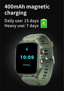 Reloj inteligente para hombre, reloj deportivo de 400mAh, reloj inteligente con llamada inalámbrica, resistente al agua IP68, relojes con linterna LED para mujer, Android <span class=keywords><strong>IOS</strong></span> - Product Image 4