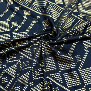 Jiyund thời trang Bronzing tay nghề mô hình hình học Retro đa năng khăn khăn choàng khăn trùm đầu - Product Image 5