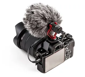 Fabbrica Originale Boya-Microfono Professionale BY-MM1 Wired Cardioide Audio Registratore Intervista Microfono per le macchine fotografiche e telefoni