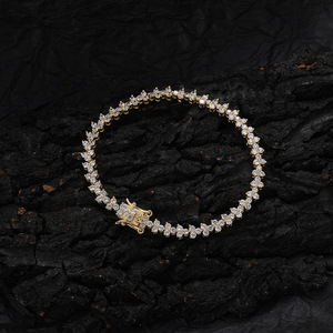 Pulsera de tenis de 5 mm con diseño floral y circonitas para mujer, de Tanjing Fashion Lijing, Collar - Product Image 2