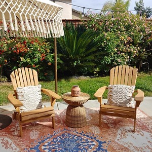 Fauteuil de patio Chaise <span class=keywords><strong>adirondack</strong></span> pliante en bois massif semi-assemblée pour jardin, arrière-cour et piscine - Product Image 2
