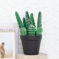 Boule de cactus artificielle en mousse, faux cactus réaliste pour la décoration de table de style désertique