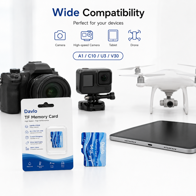 256GB/128GB Mini TF SD Card U3 V30 Plastic Compatible with Smartphone Camera DVR MP3 Tablet Game Console