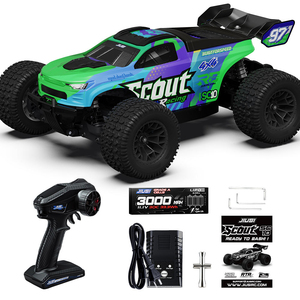 JIUSI SC10 1:10 4x4 Auto RC Todoterreno Listo para Usar, Monster Truck 4WD de Alta Velocidad, Vehículo de Control Remoto sin Escobillas para Niños - Product Image 1