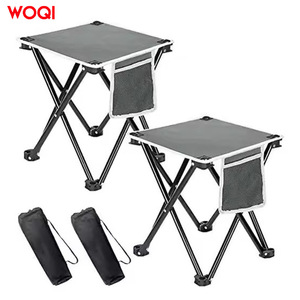 Mesa Plegable para Exteriores Woqi, Cuadrada de 12.5 Pulgadas, de Acero Inoxidable, Portátil, para Camping y Picnic, con Bolsillo de Malla para Almacenamiento - Product Image 2