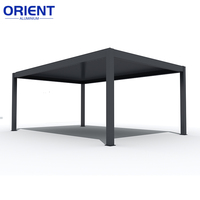 Pergolas de jardin au design personnalisé Pergolas bioclimatiques en aluminium antirouille 6x4 Pergola motorisée rétractable 6x3.6 en vente
