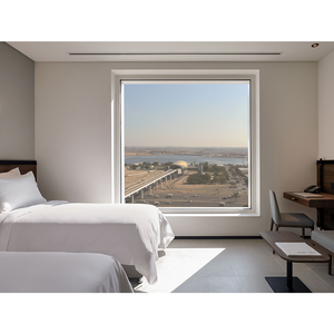 Fenêtre fixe en vinyle à prix bon marché d'usine avec verre trempé fenêtres d'image d'impact d'ouragan à haut rendement énergétique pour les maisons - Product Image 6