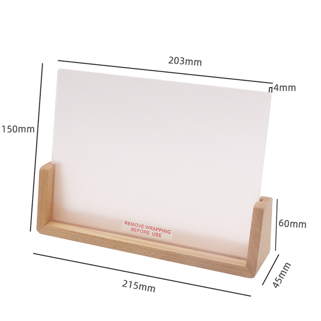 U-Shaped 3D Eco-Friendly Durable Lightweight Solid Wood LED Illuminated Night Light Photo Frame 6-8 Inch