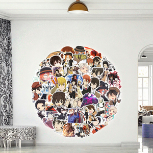 100 autocollants 3D de dessins animés japonais pour la décoration de cahiers, gobelets, autocollants en vinyle écologiques et imperméables - Product Image 3