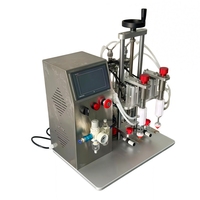 Machine de remplissage pneumatique de bureau à double tête pour liquides parfumés et petits flacons