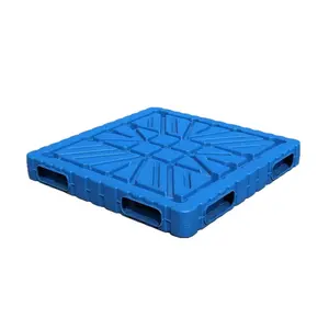 1210 Heavy Duty Blow Molding Pallet Pallets With Sides Double Faced 4-WAY Plastic Plastic Storage Trays for Industrial Storage