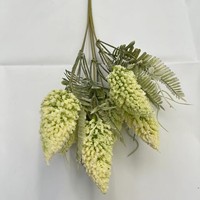 Vente chaude : Jacinthe artificielle réaliste à 6 branches en mousse, fleurs artificielles haut de gamme pour la décoration de mariages et d'hôtels, approvisionnement en gros