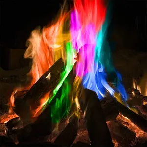 神秘火魔术彩色火焰粉末篝火小袋壁炉坑露台玩具魔术师烟火派对发光道具