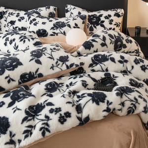 Il lettino autunno Must-hare di qualità ad alto peso versione AB stampa animale coniglio pile resistente all'acqua latte lanugine Set piumino - Product Image 2