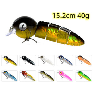Isca-señuelo De Pesca Artificial, <span class=keywords><strong>cebo</strong></span> De Pesca duro biónico De 5 segmentos, 15cm, 40g - Product Image 3