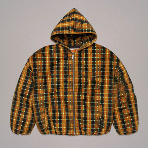 Veste à <span class=keywords><strong>capuche</strong></span> épaisse en flanelle imitation à carreaux 100 % coton, coupe oversize et carrée, style streetwear décontracté pour <span class=keywords><strong>homme</strong></span>, personnalisable OEM/ODM - Product Image 2