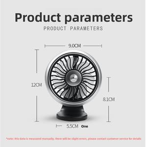 Ventilador de coche Ventilador de escape delantero de verano Fabricante Ventas directas Soporte de clip USB popular Mini ventilador de 12V - Product Image 4