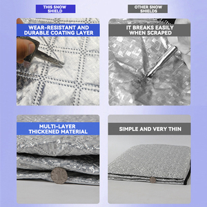 Tất cả các mùa nam châm nhôm phim xe tuyết lá chắn phía trước kính chắn gió chống đóng băng một nửa Bìa 90% UV 80% IR từ chối năng lượng mới - Product Image 5