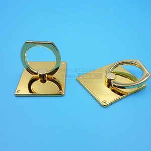 Mobile <b>Phone</b> <b>Ring</b> Holder Zinc Alloy Imitation Gold Adhesive Back Mount Desktop Use - Product Image 4