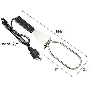 Encendedor de Carbón Eléctrico SEB de 600W para Parrilla, <span class=keywords><strong>Ahumador</strong></span>, Chimenea, Fogata, Estufa - Enciende Rápidamente Carbones y Briquetas - Product Image 3