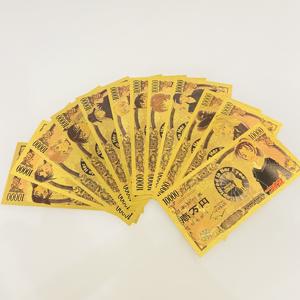 Goldene Klassische Japanische Anime-Sammelkarte Conan 10.000 Yen Requisiten-Währung Goldblatt-Banknote - Product Image 5