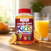 Gummies pour enfants à l'exportation - Direct usine - 60 unités - DHA Oméga-3, Oméga-6 et Oméga-9, 5-HTP pour la mémoire et le sommeil