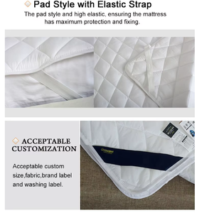 Materassino Pieghevole Trapuntato Bianco Impermeabile 200TC Lavabile in Lavatrice 100% Poliestere per Hotel Casa Ospedale - Product Image 5