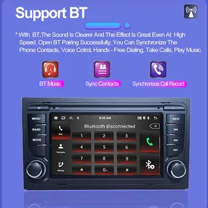 Đài phát thanh xe Android cho Audi A4 B6/B7 S4 rs4 cho ghế EXEO Carplay đa phương tiện Video <span class=keywords><strong>Player</strong></span> 2DIN Stereo autoaudio Navigation GPS - Product Image 5