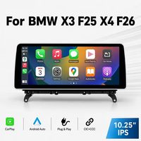 Sistema Multimedia con Pantalla Táctil de 12.3 Pulgadas, Apple CarPlay Inalámbrico, Android Auto, RGB, Sistema Linux, GPS, Navegación, Radio para BMW X3 F25 X4 F26