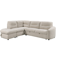 Le Grossiste Leader : Canapé-lit pliant en L deux places, design européen, en tissu écologique, confortable et durable, pour la maison