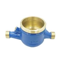 Ningshui Popular in Middle East ISO 4064 Class B Small Size Wet Dry Type Brass Cold Multi Jet Water Meter Body