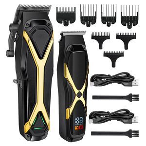 Cortadora de Pelo Eléctrica Profesional, Recortadora de Barba Recargable, Máquina de Corte de Pelo para Hombre, Afeitadora - Product Image 1